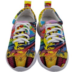 Psychedelic Rock Jimi Hendrix Kids Athletic Shoes by Semog4