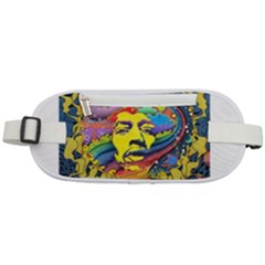 Psychedelic Rock Jimi Hendrix Rounded Waist Pouch by Semog4