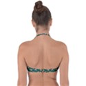 Cute Christmas Pattern Doodle Halter Bandeau Bikini Top View2