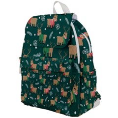 Cute Christmas Pattern Doodle Top Flap Backpack