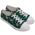 Cute Christmas Pattern Doodle Men s Low Top Canvas Sneakers View3