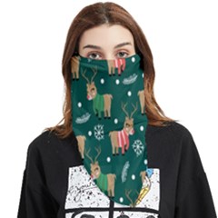 Cute Christmas Pattern Doodle Face Covering Bandana (Triangle)