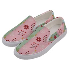 Flat Christmas Pattern Collection Men s Canvas Slip Ons by Semog4