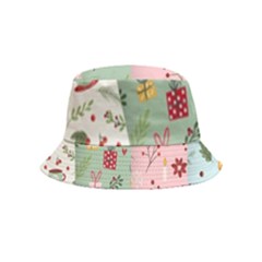 Flat Christmas Pattern Collection Inside Out Bucket Hat (kids)