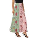 Flat Christmas Pattern Collection Tiered Ruffle Maxi Skirt View3