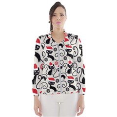 Cute Christmas Seamless Pattern Vector Women s Windbreaker