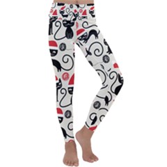 Cute Christmas Seamless Pattern Vector Kids  Lightweight Velour Classic Yoga Leggings