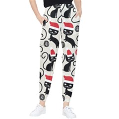 Cute Christmas Seamless Pattern Vector Women s Tapered Pants