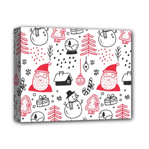 Christmas Themed Seamless Pattern Deluxe Canvas 14  x 11  (Stretched)