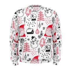 Christmas Themed Seamless Pattern Men s Sweatshirt