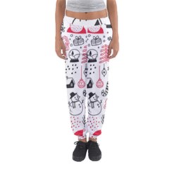 Christmas Themed Seamless Pattern Women s Jogger Sweatpants