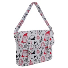 Christmas Themed Seamless Pattern Buckle Messenger Bag