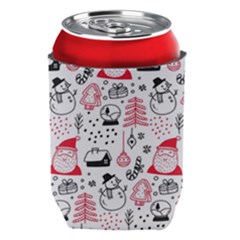 Christmas Themed Seamless Pattern Can Holder