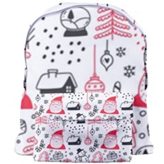 Christmas Themed Seamless Pattern Giant Full Print Backpack by Semog4