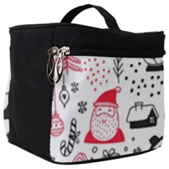 Christmas Themed Seamless Pattern Make Up Travel Bag (Big)