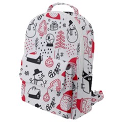 Christmas Themed Seamless Pattern Flap Pocket Backpack (Small)
