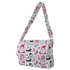 Christmas Themed Seamless Pattern Full Print Messenger Bag (M)