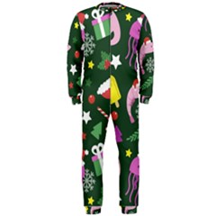 Colorful Funny Christmas Pattern Onepiece Jumpsuit (men) by Semog4