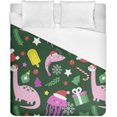 Colorful Funny Christmas Pattern Duvet Cover (California King Size)