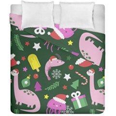Colorful Funny Christmas Pattern Duvet Cover Double Side (California King Size)