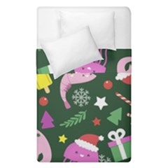 Colorful Funny Christmas Pattern Duvet Cover Double Side (Single Size)
