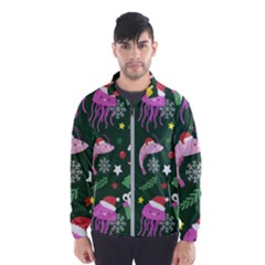 Colorful Funny Christmas Pattern Men s Windbreaker