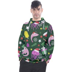 Colorful Funny Christmas Pattern Men s Pullover Hoodie