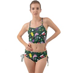 Colorful Funny Christmas Pattern Mini Tank Bikini Set