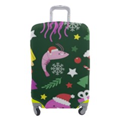 Colorful Funny Christmas Pattern Luggage Cover (Small)