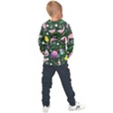 Colorful Funny Christmas Pattern Kids  Overhead Hoodie View2