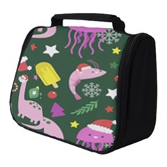 Colorful Funny Christmas Pattern Full Print Travel Pouch (Small)