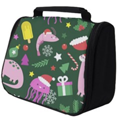 Colorful Funny Christmas Pattern Full Print Travel Pouch (Big)