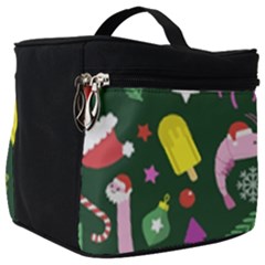 Colorful Funny Christmas Pattern Make Up Travel Bag (Big)