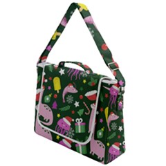 Colorful Funny Christmas Pattern Box Up Messenger Bag