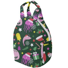 Colorful Funny Christmas Pattern Travel Backpacks