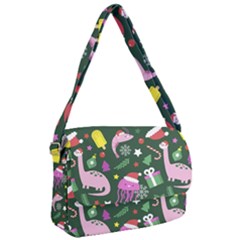 Colorful Funny Christmas Pattern Courier Bag