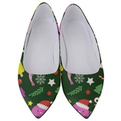 Colorful Funny Christmas Pattern Women s Low Heels