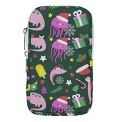 Colorful Funny Christmas Pattern Waist Pouch (Small)