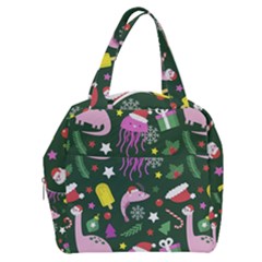 Colorful Funny Christmas Pattern Boxy Hand Bag