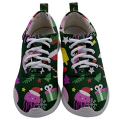 Colorful Funny Christmas Pattern Mens Athletic Shoes