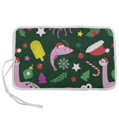 Colorful Funny Christmas Pattern Pen Storage Case (M)