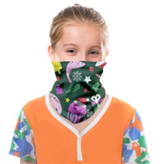 Colorful Funny Christmas Pattern Face Covering Bandana (Kids)