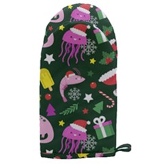 Colorful Funny Christmas Pattern Microwave Oven Glove