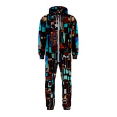 Stained Glass Mosaic Abstract Hooded Jumpsuit (kids) by Semog4