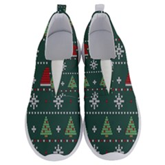 Beautiful Knitted Christmas Pattern No Lace Lightweight Shoes by Semog4