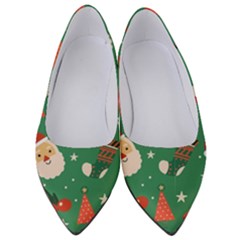Colorful Funny Christmas Pattern Women s Low Heels