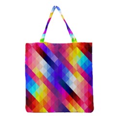 Abstract Background Colorful Pattern Grocery Tote Bag