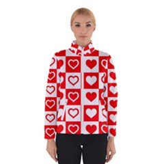 Background Card Checker Chequered Women s Bomber Jacket by Semog4