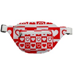 Background Card Checker Chequered Fanny Pack by Semog4