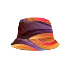 Abstract Colorful Background Wavy Inside Out Bucket Hat (kids)